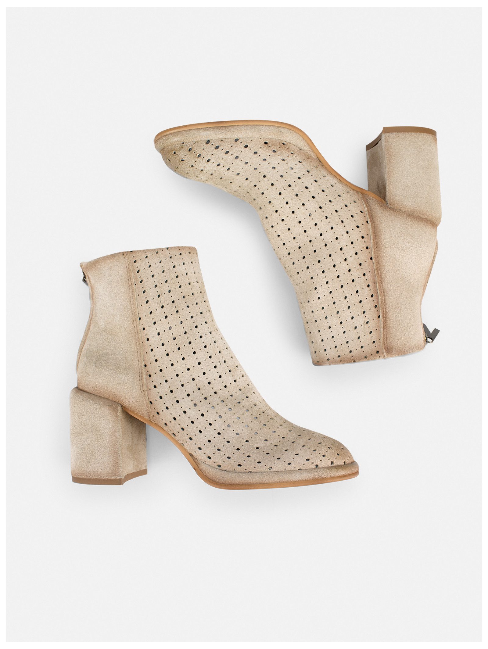 Felmini Stiefelette Leder . High-Heel-Stiefelette