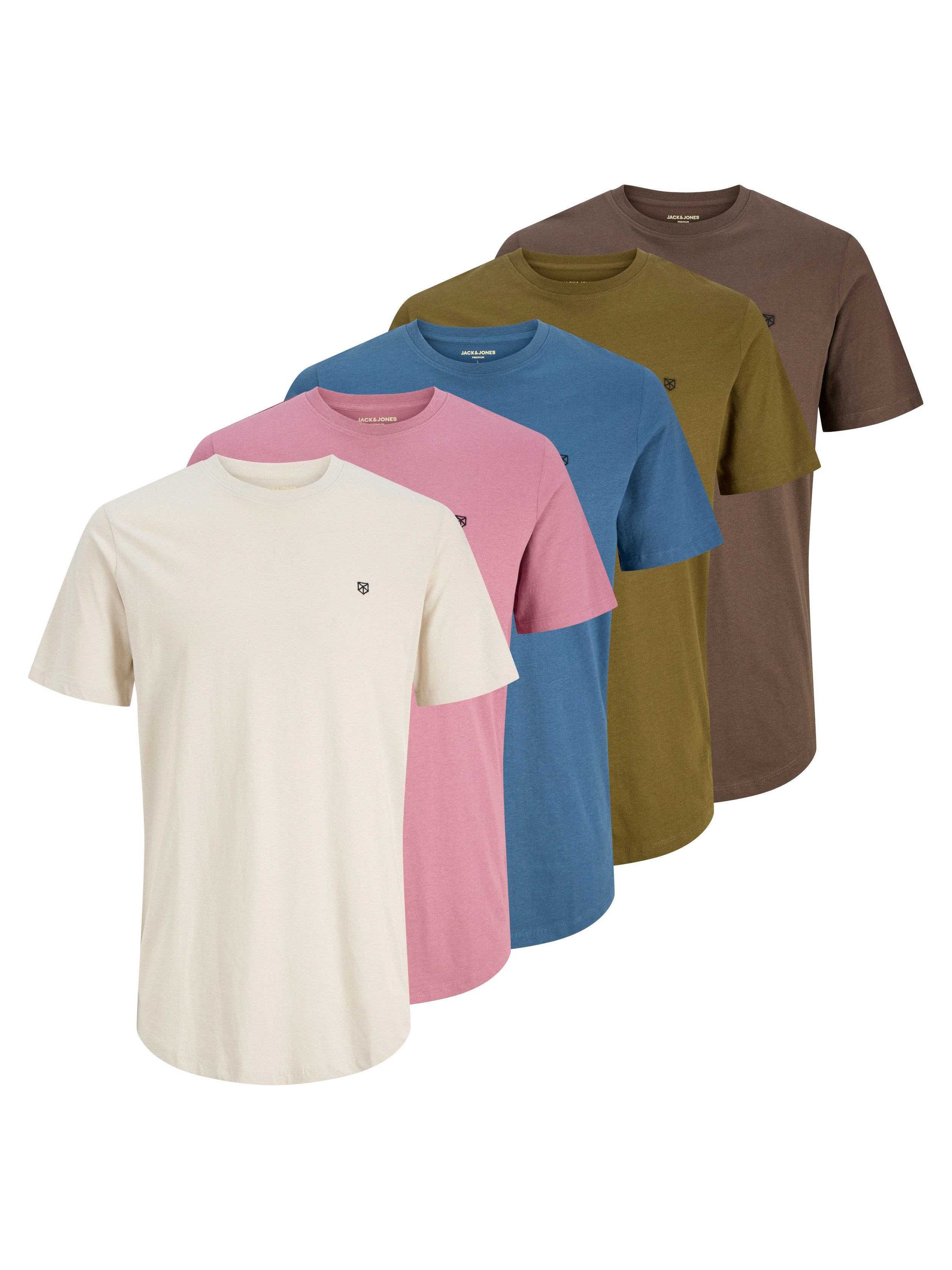 Jack & Jones Rundhalsshirt JPRBLABRODY TEE SS CREW NECK 5PK MP (Packung, 5- günstig online kaufen