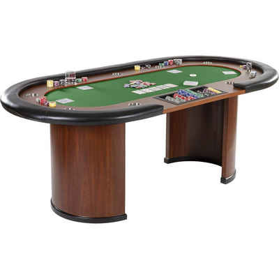 GAMES PLANET Spieltisch Games Planet Pokertisch „Royal Flush“, Farbwahl, Massiver Poketisch, Pokertable-Black-Jack, Casino-Table, Farbwahl