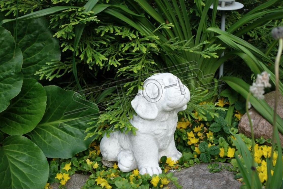 JVmoebel Skulptur Garten S103079 Dekoration Deko Figur Terrasse Figuren Stein Hund