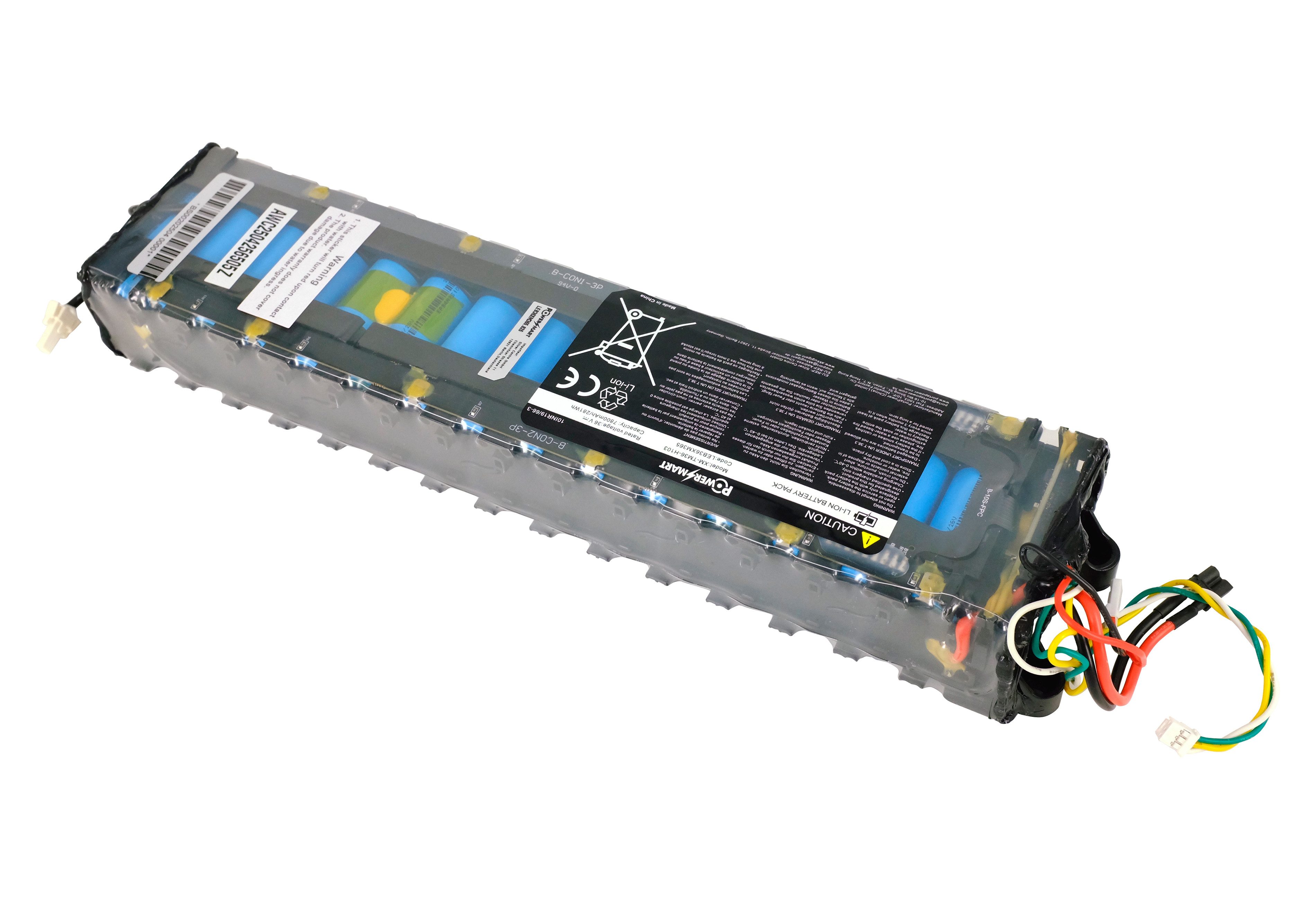 PowerSmart NE1003-H Elektroroller-Akku für Xiaomi E-Scooter Li-Ion 7800 mAh (36 V) – Bild 5 von 5