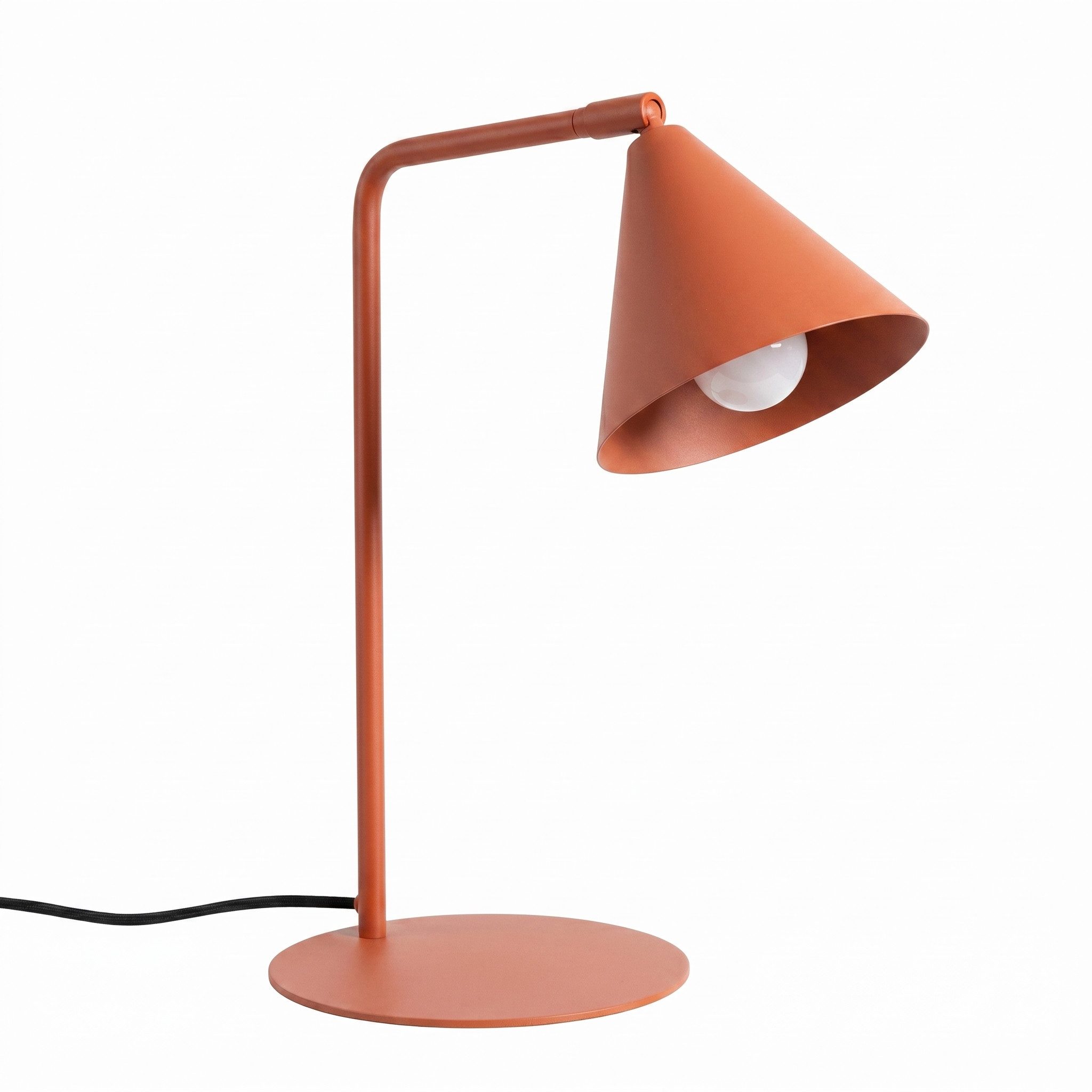 SOLLUX lighting Schreibtischlampe Tischlampe NOX rote ocker, Nicht enthalten