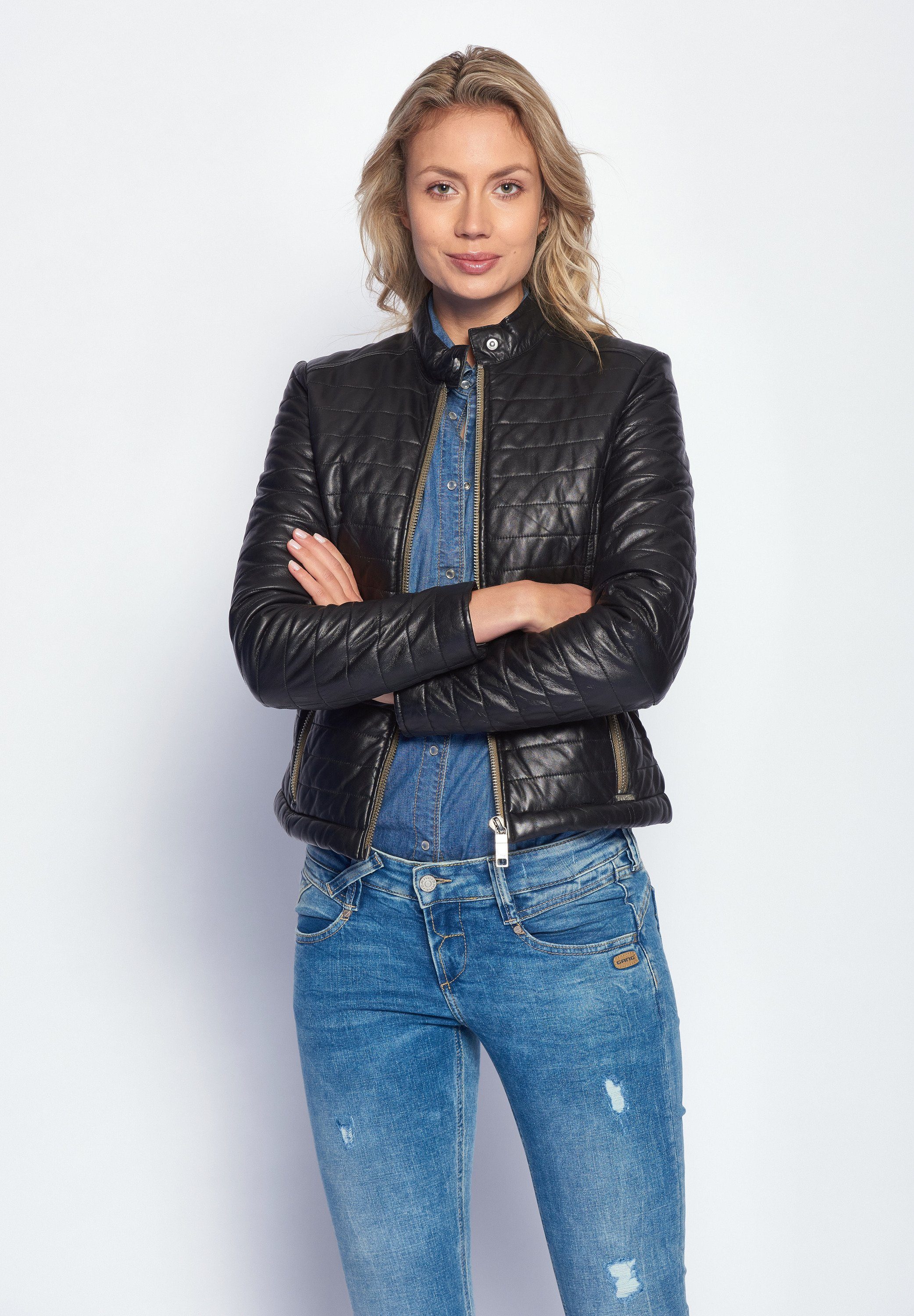 Maze Lederjacke Sota black