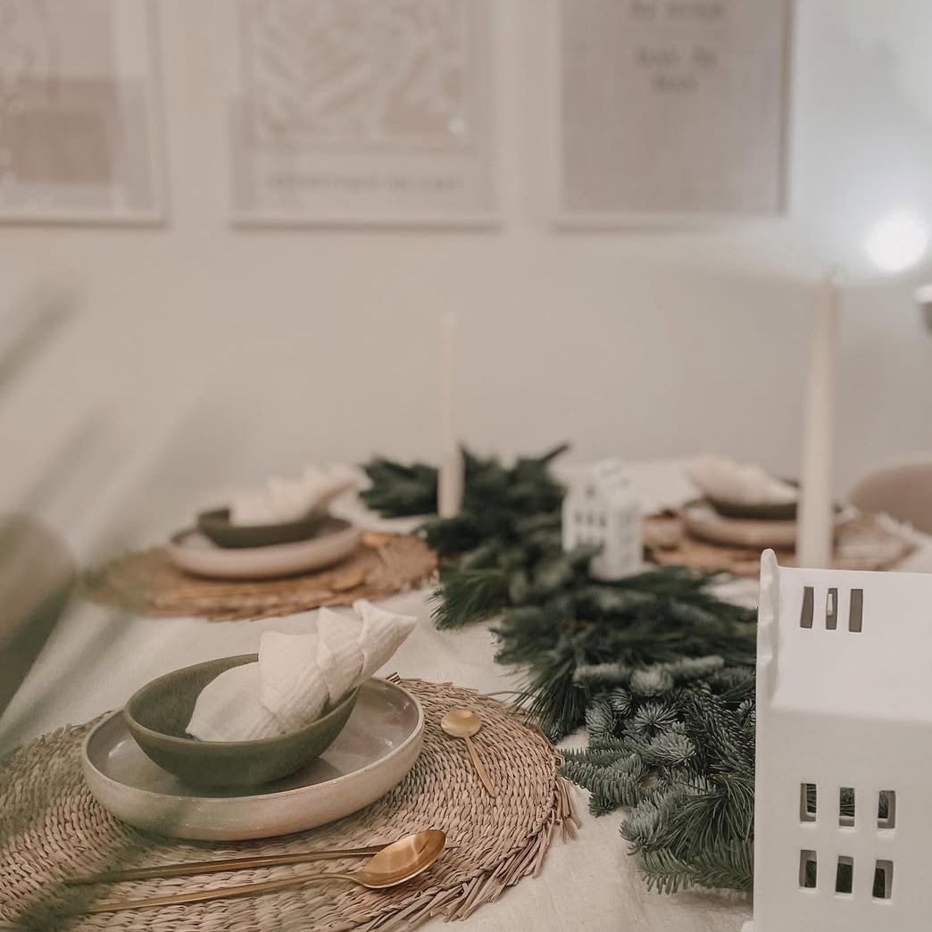 NORDEULE Platzset Tischset aus Seegras, 1 Stück, (1-St), geflochtenes Platzset aus Naturmaterial im Skandi Landhaus Boho Stil