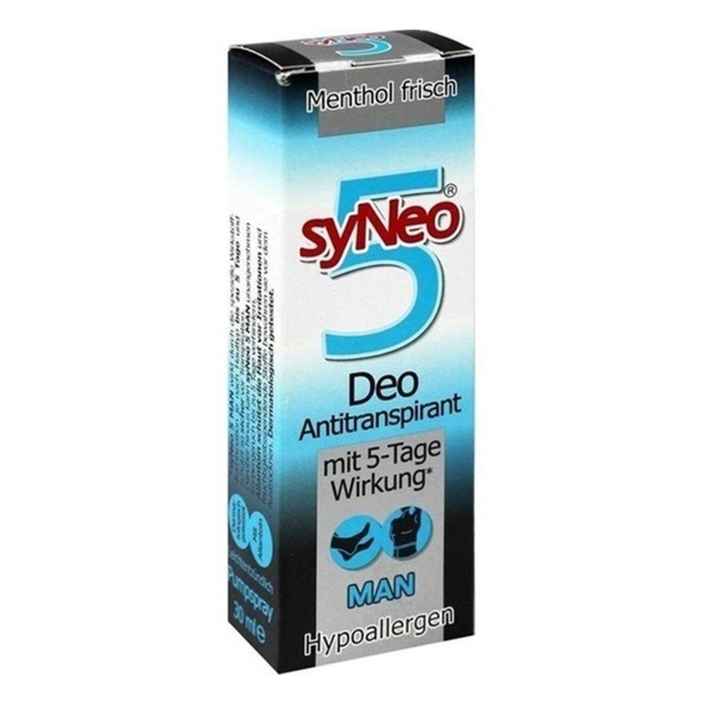 Drschka Trading Deo-Pumpspray SYNEO 5 Man Deo Antitranspirant Spray, 30 ml