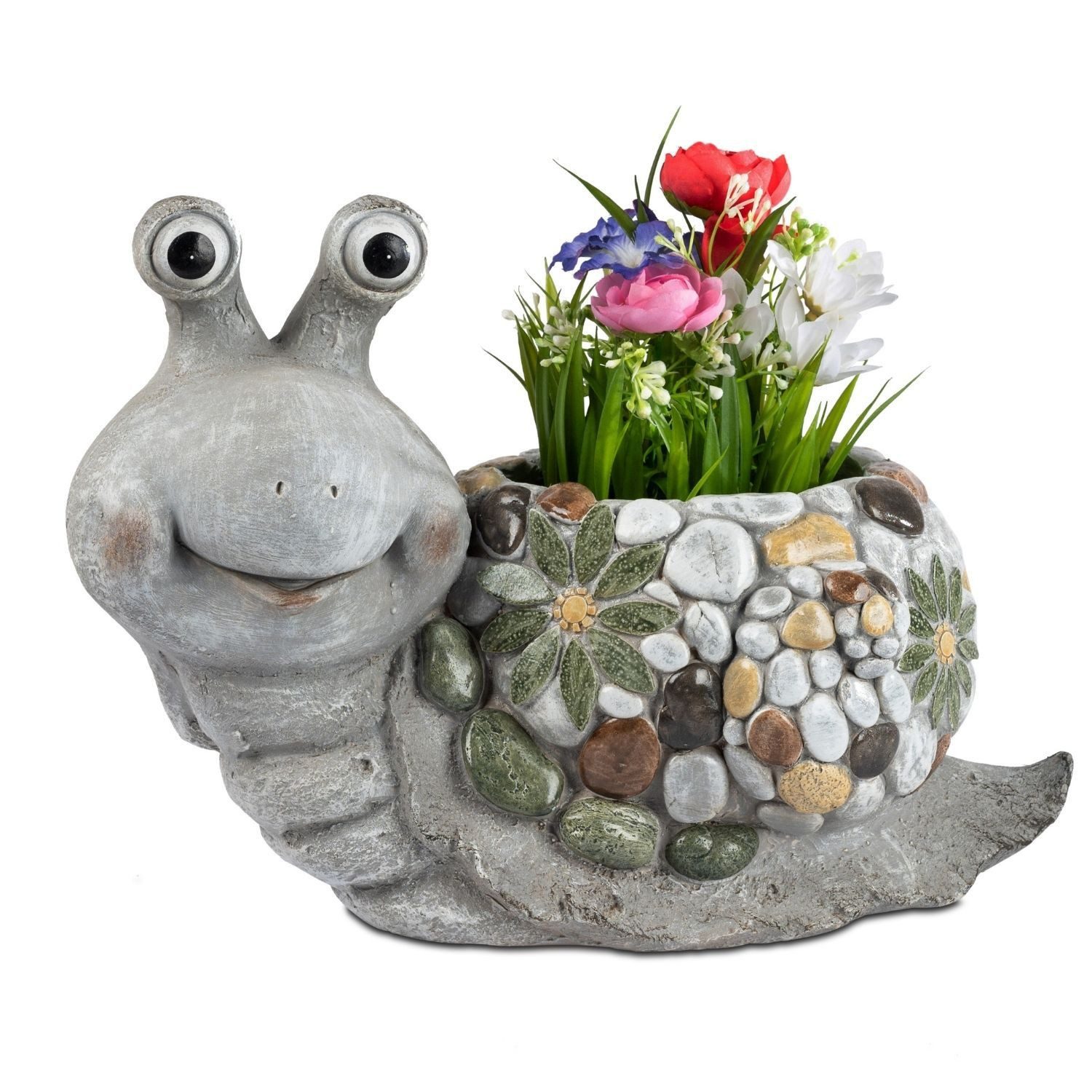 formano Dekofigur Stones, Höhe: 26cm, Farbe: Grau, Motiv: Schnecke