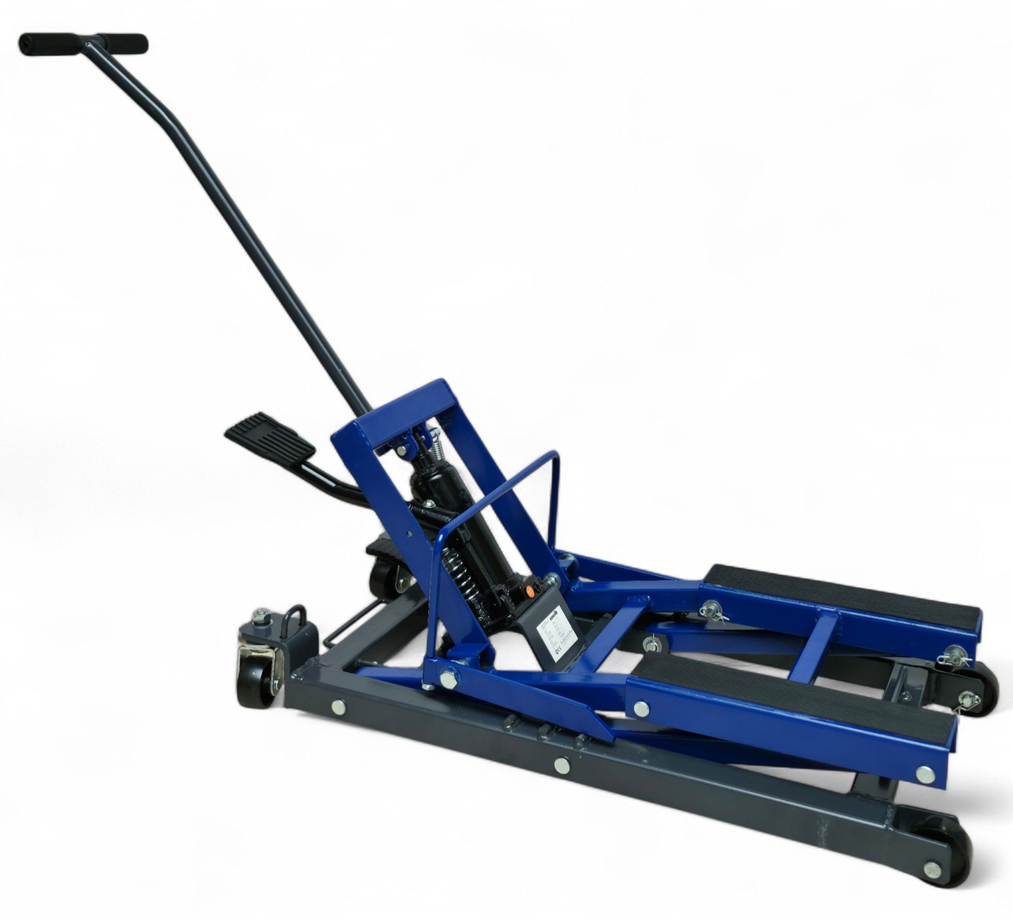 DeTec. Wagenheber Motorradhebebühne 680 kg Motorradheber Motorradlift mit Fußpumpe, max. Hubhöhe: 43 cm, Montagebock