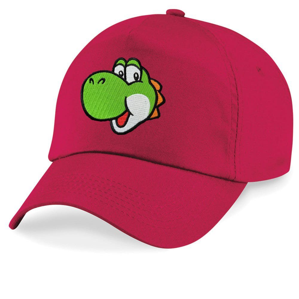 Baseball Cap Kinder Yoshi Face Stick Patch Mario Luigi Peach Super Retro