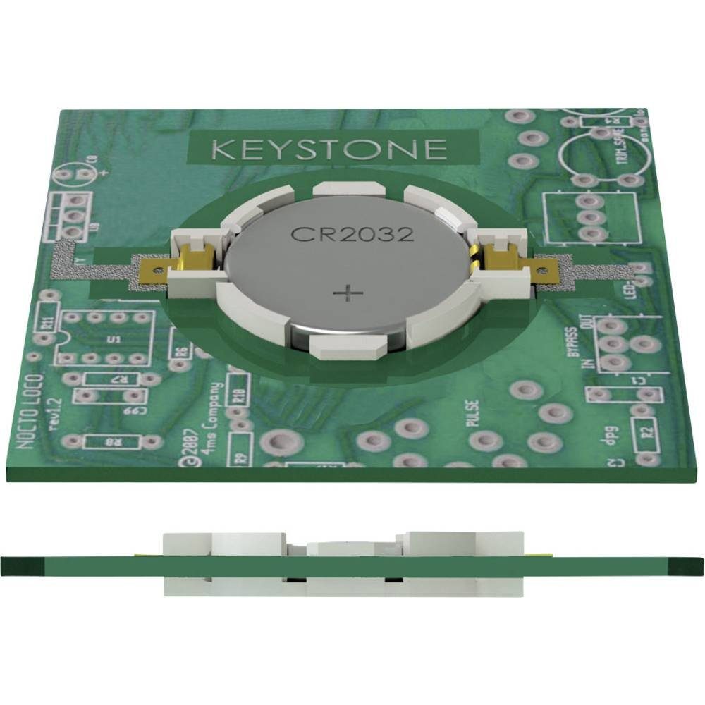 Keystone Electronics Knopfzellenhalter für CR2032 Ultra-low Auto in Akku