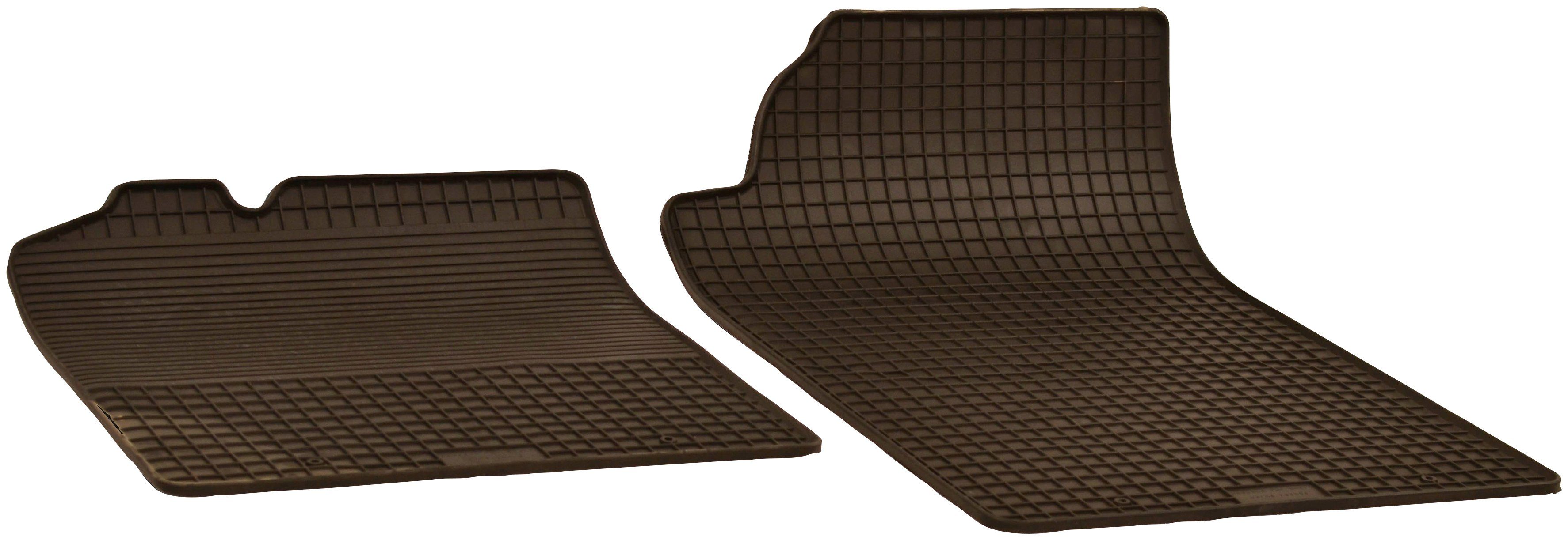 WALSER Passform-Fußmatten (2 St), für Smart Fortwo Cabrio, Coupé, für Smart Fortwo Coupe/Cabrio Facelift 2010-Heute | Automatten