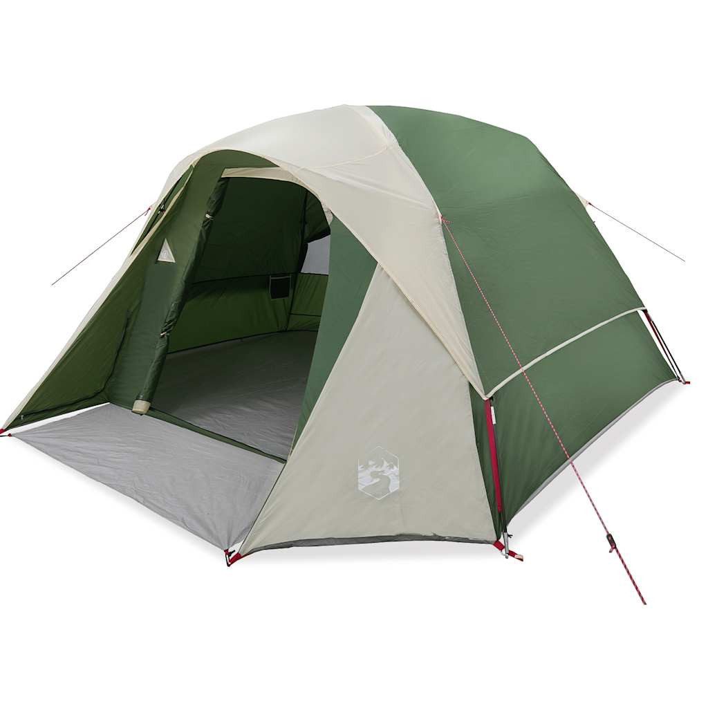 Kuppelzelt Campingzelt 4 Personen Grün Wasserdicht