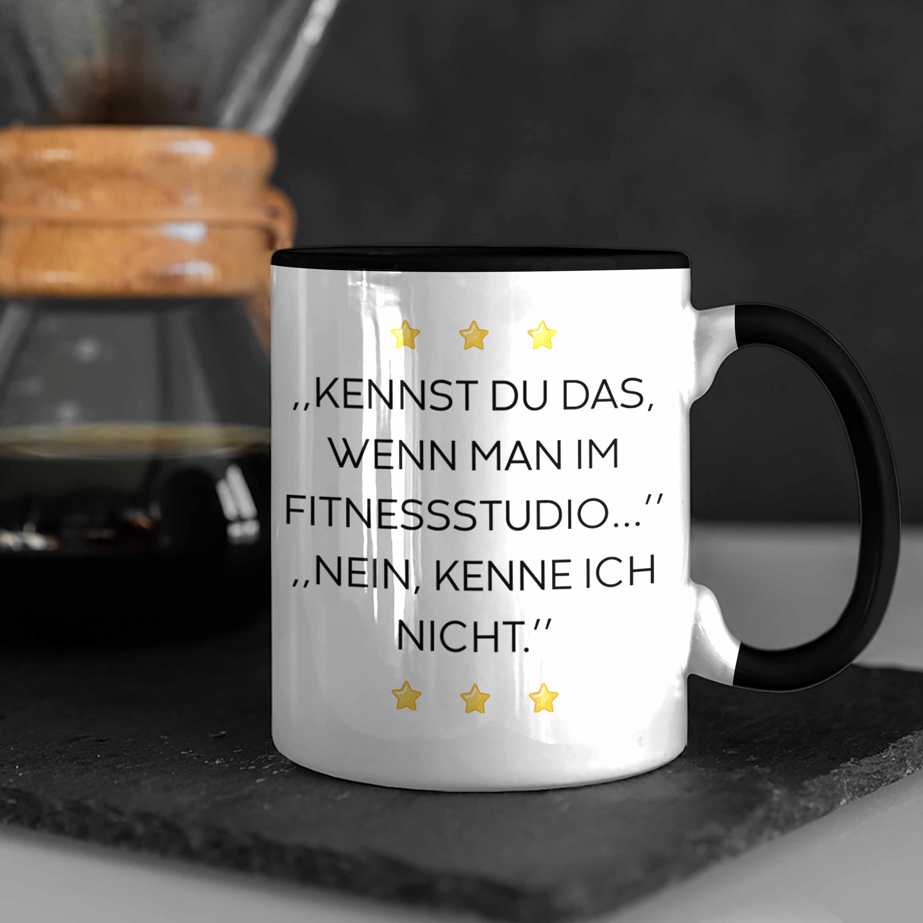 Tasse - Arbeit Geschenk Kollegin mit Sprüchen Tasse Frauen Trendation Becher Männer Tassen Fitness Spruch Büro Lustig Sarkasmus Trendation Schwarz mit Lustige für