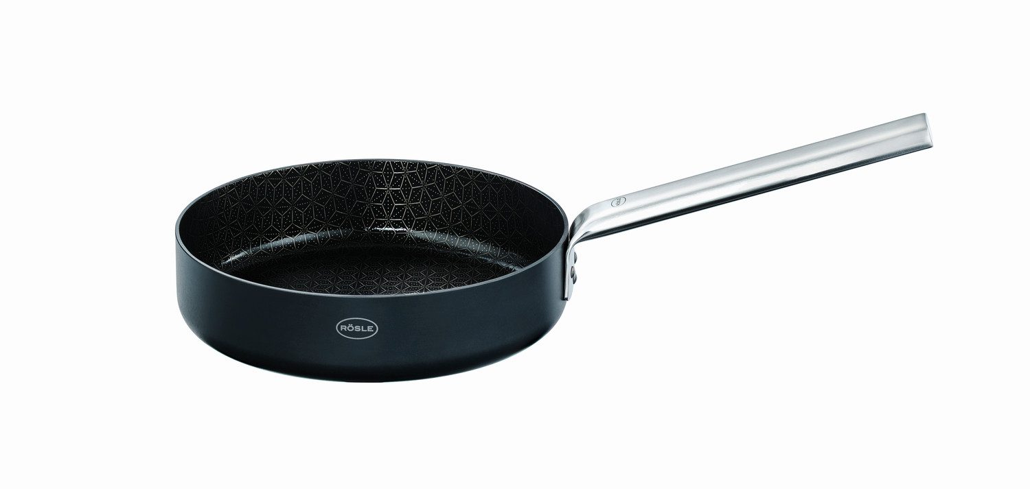 RÖSLE Bratpfanne Pfanne EBONIC, ProNero, Edelstahl (1-tlg), für alle Herdarten geeignet, inklusive Induktion