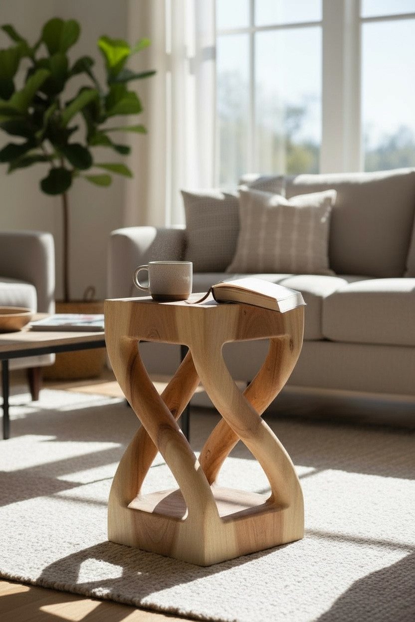 FaHome Beistelltisch Holz: Handgefertigter, Vielseitiger & günstig online kaufen