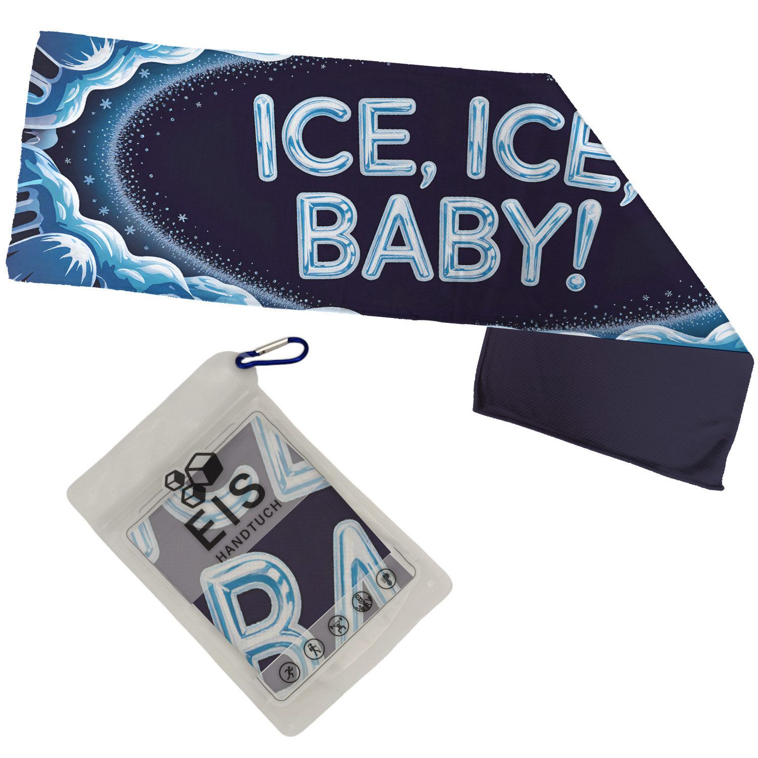 Sporthandtuch Ice Ice Baby Eishandtuch XL