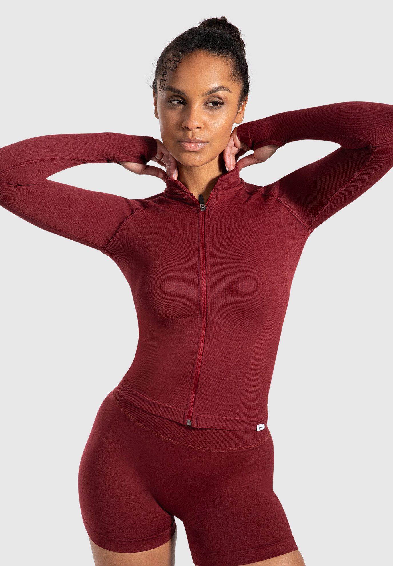 Smilodox Outdoorjacke Revia, Slim Fit Laufjacke mit Stehkragen & Daumenöffn günstig online kaufen