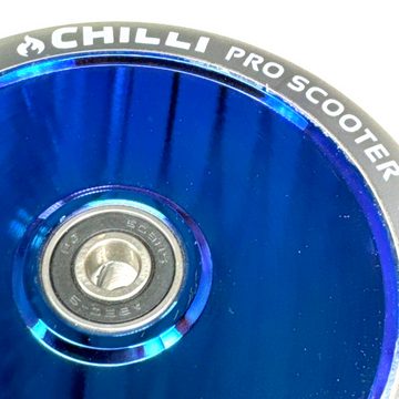 Chilli Stuntscooter Chilli Pro Stunt-Scooter HollowCore Rolle 120mm Blauchrome