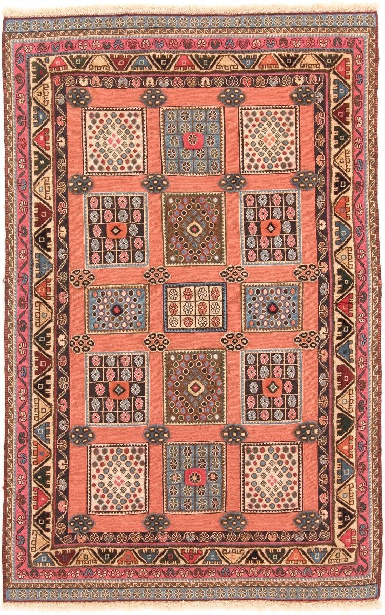 Orientteppich Kelim Soozani Nimbaft 100x156 Handgeknüpfter Orientteppich, Nain Trading, rechteckig, Höhe: 8 mm