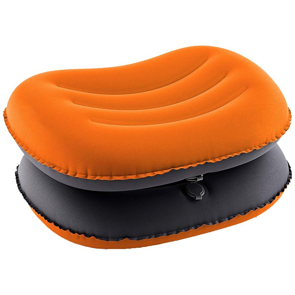 Kopfkissen Aufblasbare Orange Camping Kissen, Ultraleicht GelldG Kissen, Aufblasbares