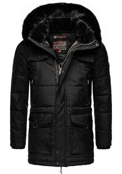 Navahoo Winterjacke Luaan stylischer Wintermantel mit abnehmbarer Kapuze