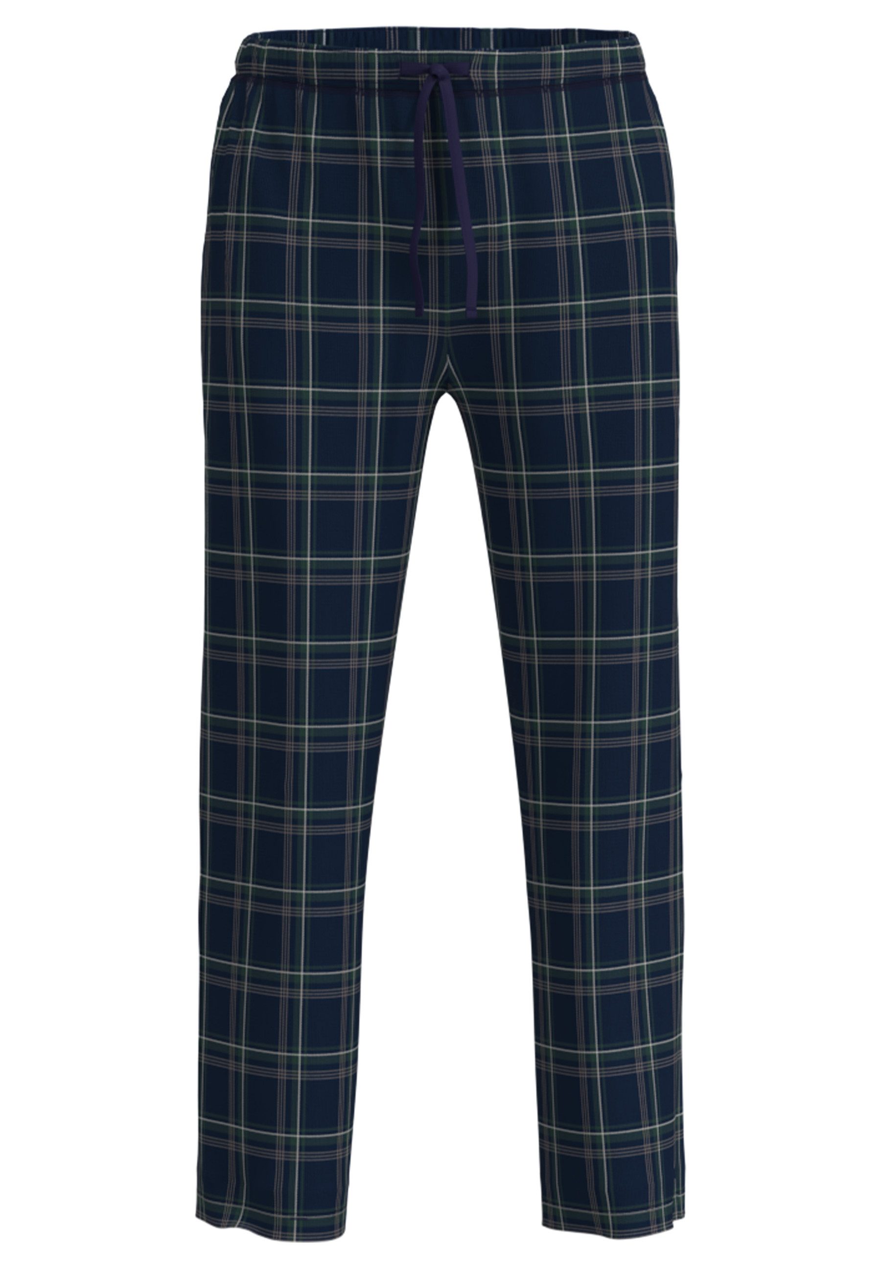 bugatti Bermudas lang, kariert, bequem, weich, mit Kordelzug, Baumwolle