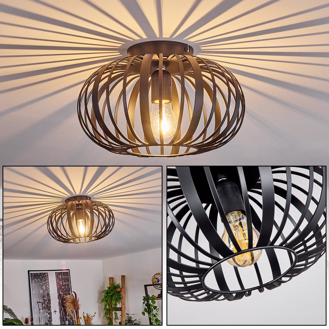 hofstein Deckenleuchte »Aidone« runde Deckenlampe aus günstig online kaufen