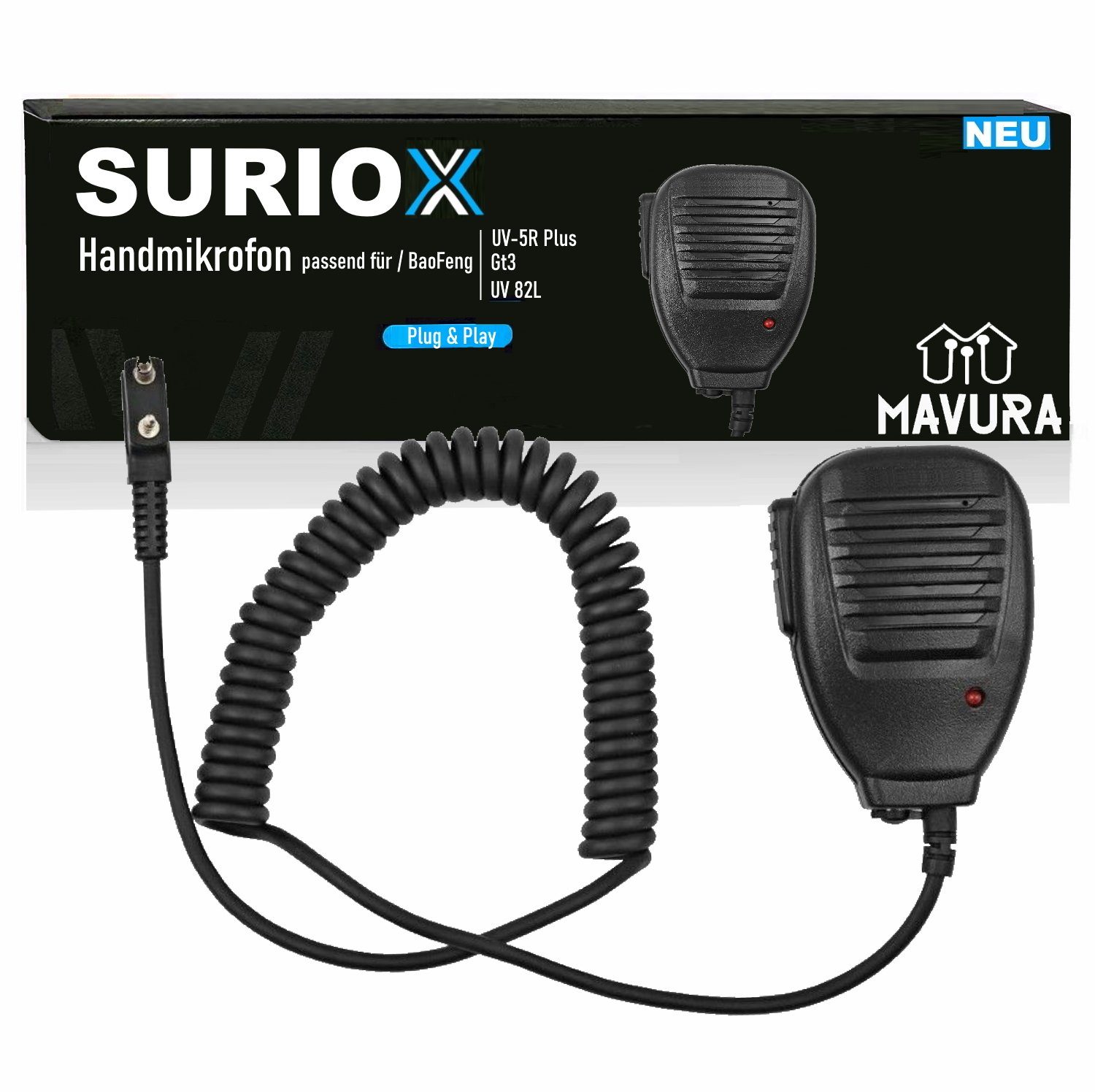 BaoFeng Mikrofon Lautsprecher für UV-5R Plus GT-3 UV 82L Hand-funkgerät 