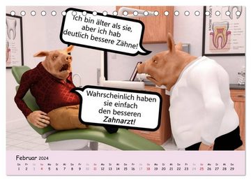 CALVENDO Wandkalender Saufrech (Tischkalender 2024 DIN A5 quer), CALVENDO Monatskalender
