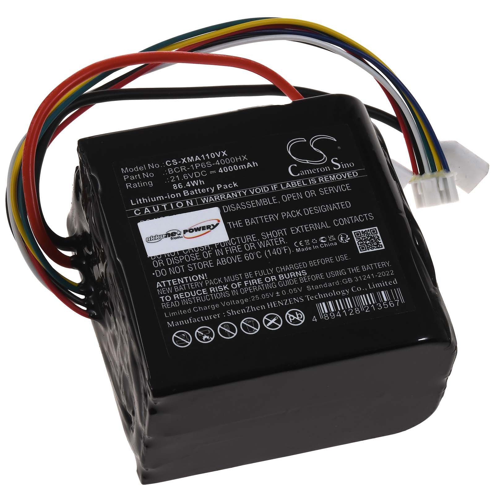 Powery Akku für Roborock Dyad Pro Dyad Pro Combo Staubsauger-Akku 4000 mAh (21.6 V)