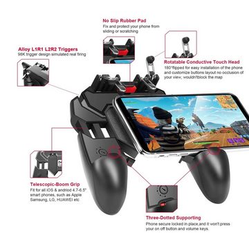 Welikera Controller Gamepad mit L1R1 6-Finger-Auslöser,Mobiler Game-Controller Controller