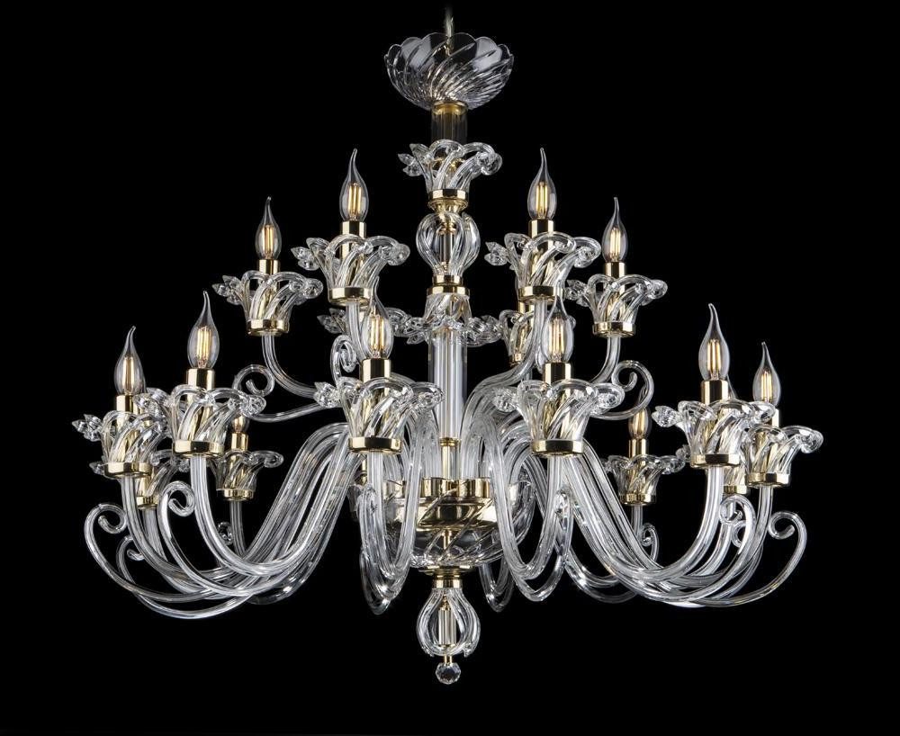 Xlmoebel Kronleuchter Bohemia Zeitgenössische Deckenlampe Kristall Leuchter Goldlicht, Hergestellt in Europa