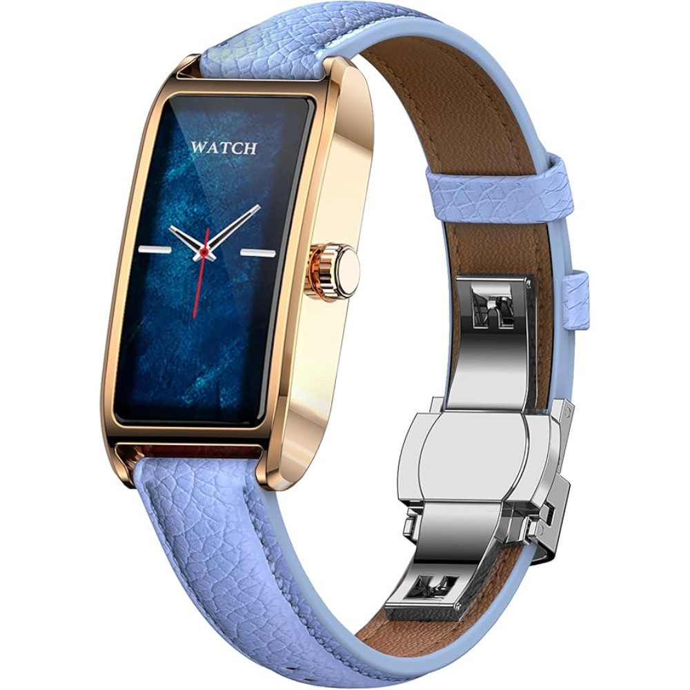 findtime Damen's Elegant Fitnesstracker IP68 Wasserdicht Sportuhr Smartwatch (1,13 Zoll, Android iOS), 1-tlg., mit Schrittzähler Schlafanalyse Menstruationszyklus Pulsuhr Damenuhr