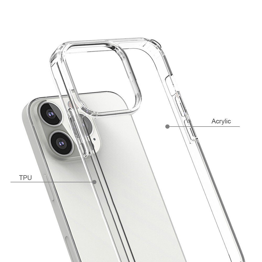 CoverKingz Handyhülle Hülle für Apple iPhone 13 Pro Handyhülle Hybrid Silikon Case Bumper 15,40 cm (6,1 Zoll), Handyhülle Schutzhülle Transparent Hybrid Silikonhülle Bumper