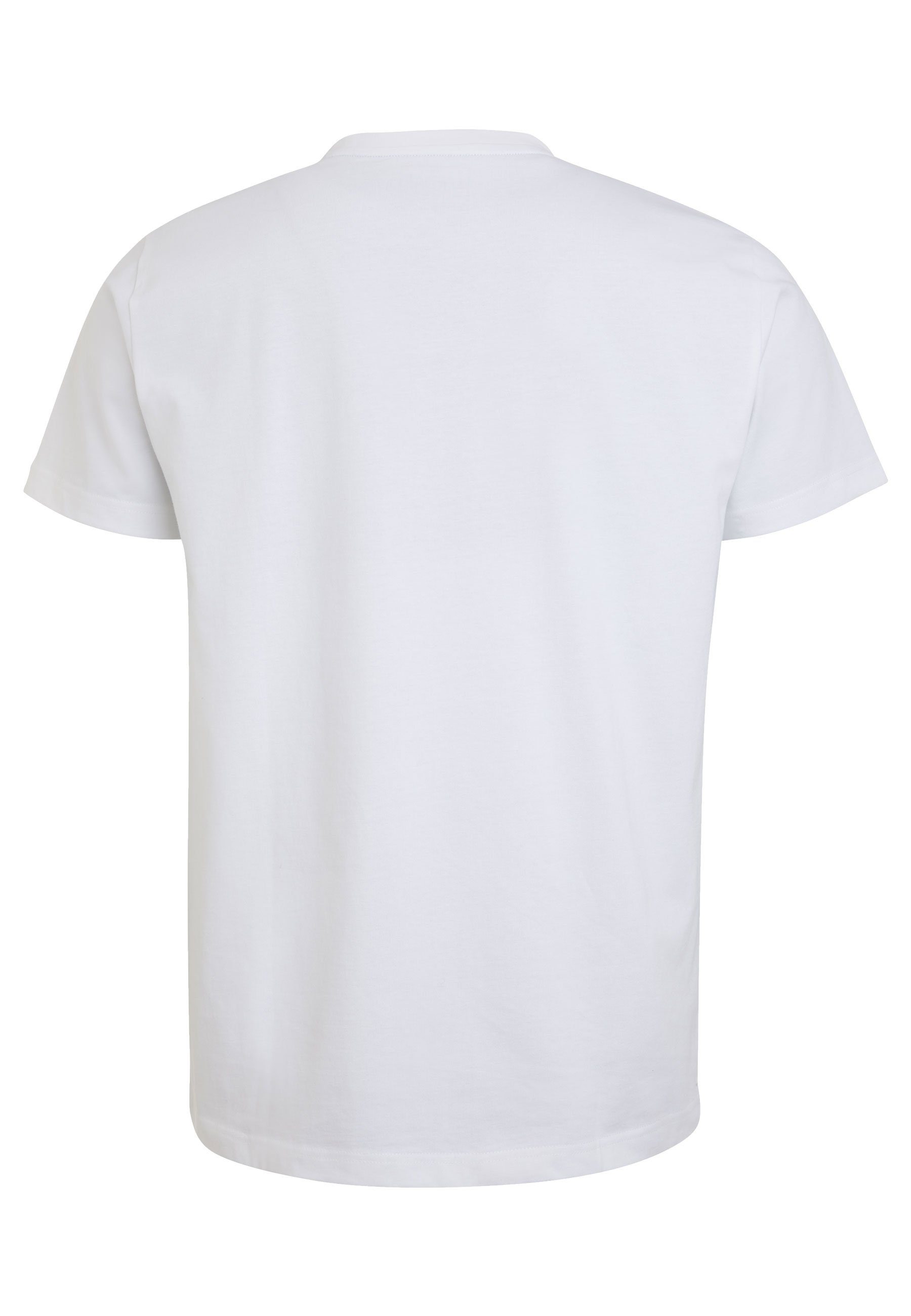 Elkline Must Have T-Shirt white Uni-Farben Basic Shirt