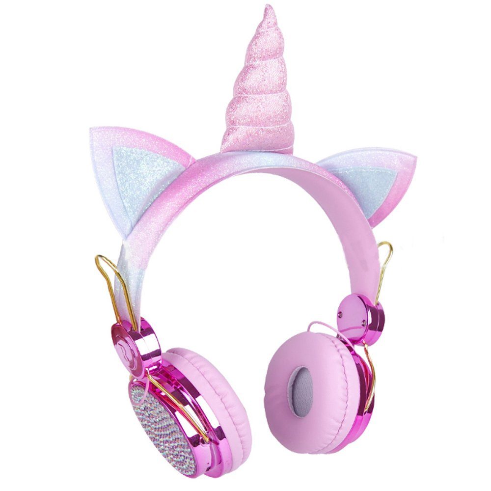 GelldG »Kopfhörer Kinder, Einhorn Kopfhörer für Mädchen mit Mikrofon,  Funkelnd Kinderkopfhörer, Kinder Kopfhörer Over Ear« Kopfhörer online  kaufen | OTTO