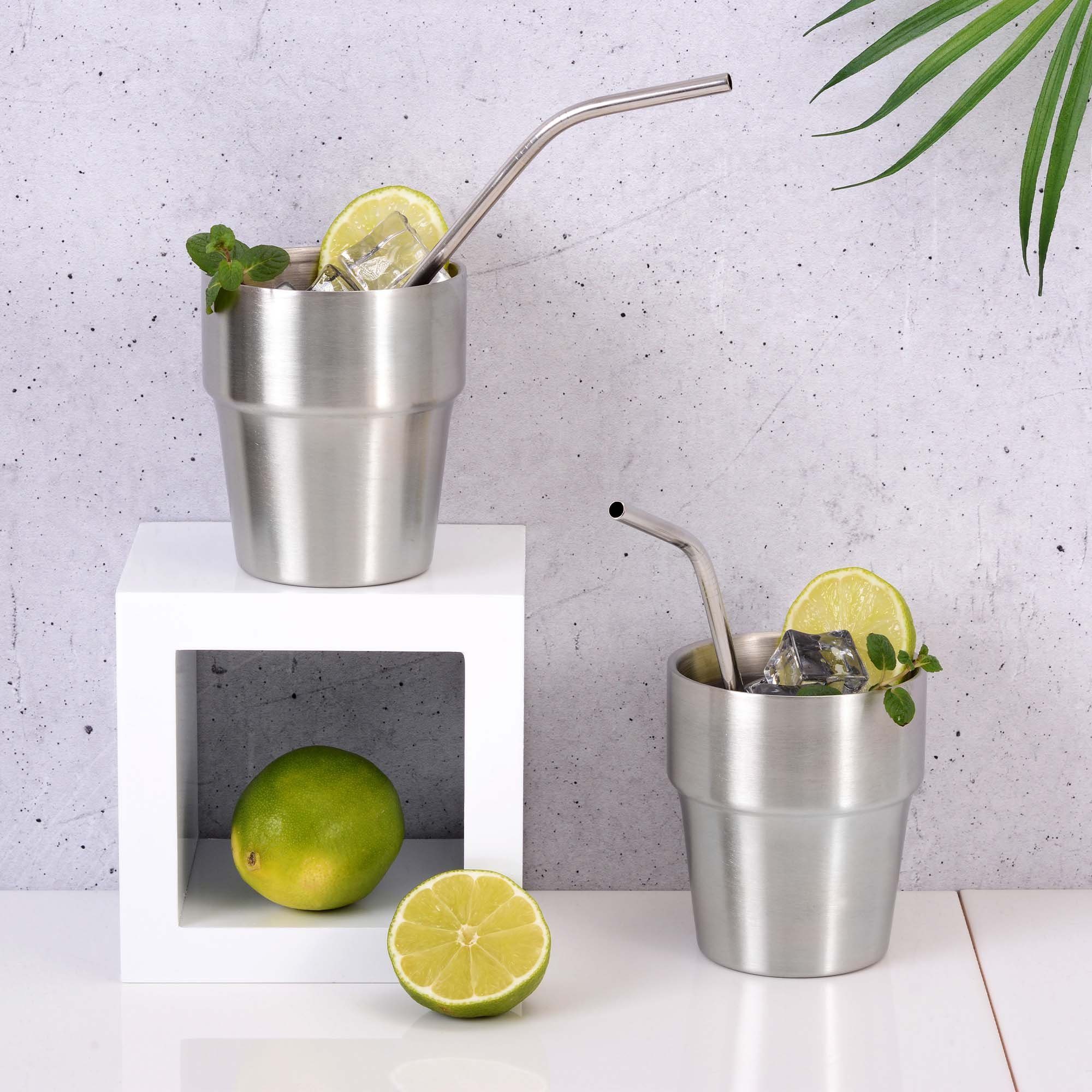 GRÄWE Thermobecher GRÄWE Thermobecher Set, 2-teilig, Edelstahl, Edelstahl 18/10