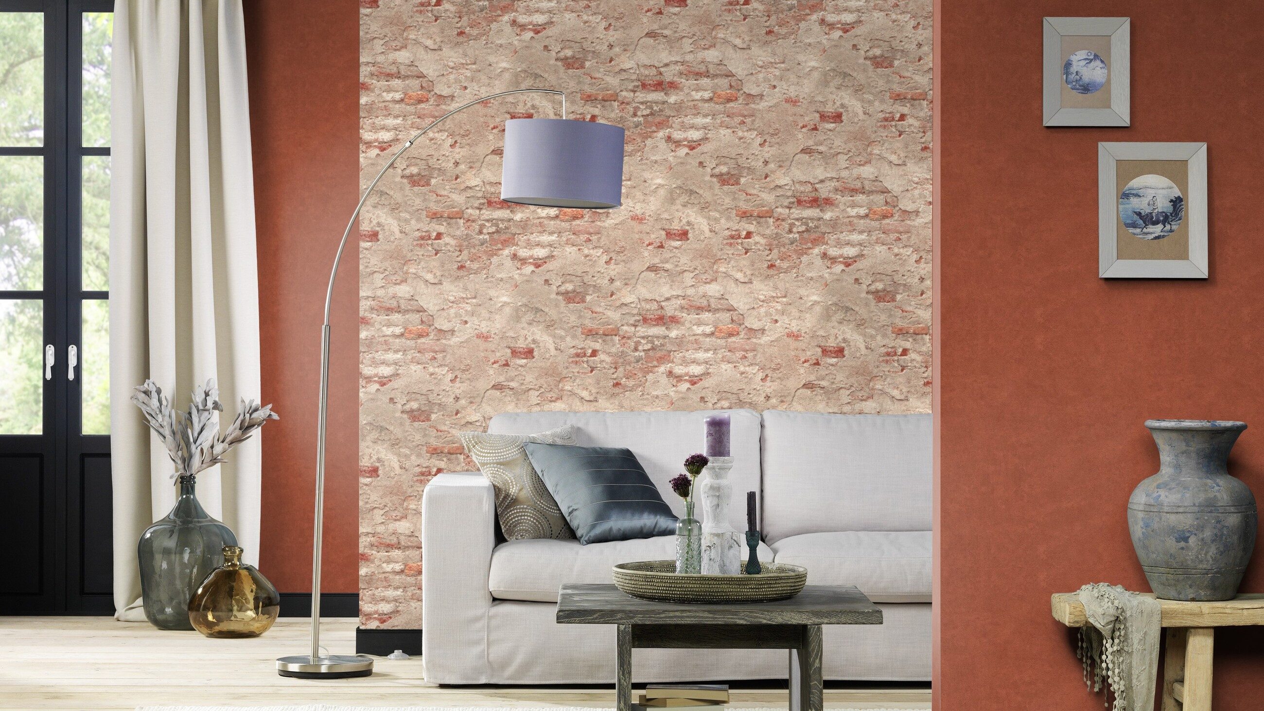 Rasch Vliestapete Factory III, Steinoptik, gemustert, (1 Rolle, 1 St)
