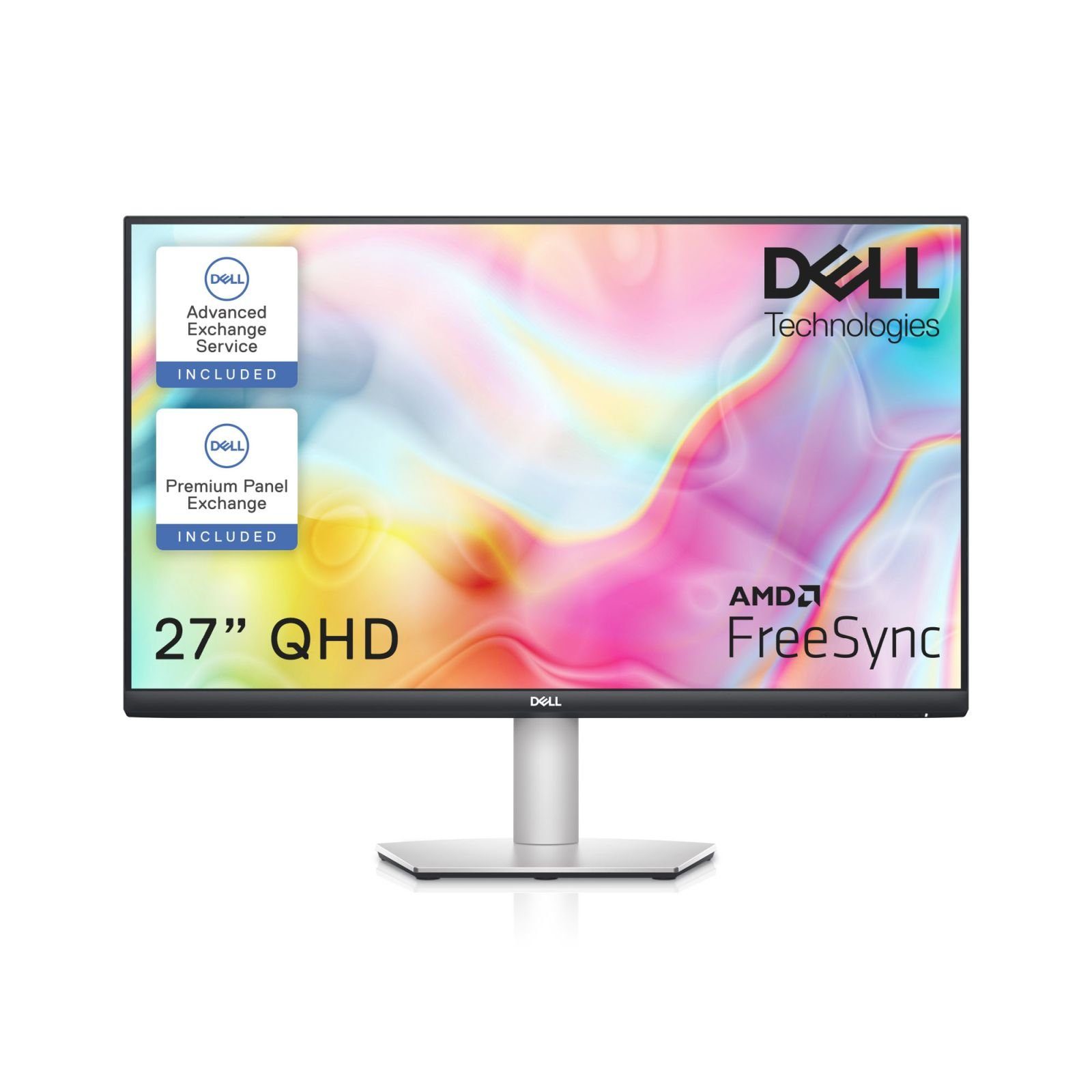 Dell 68.6cm (27) S2722DC 16:09 2xHDMI+USB-C IPS TFT-Monitor (2560 x 1440 px, Quad HD, 4 ms Reaktionszeit, 75 Hz, IPS, Adaptive-Sync, Lautsprecher, Pivot, Höhenverstellbar)