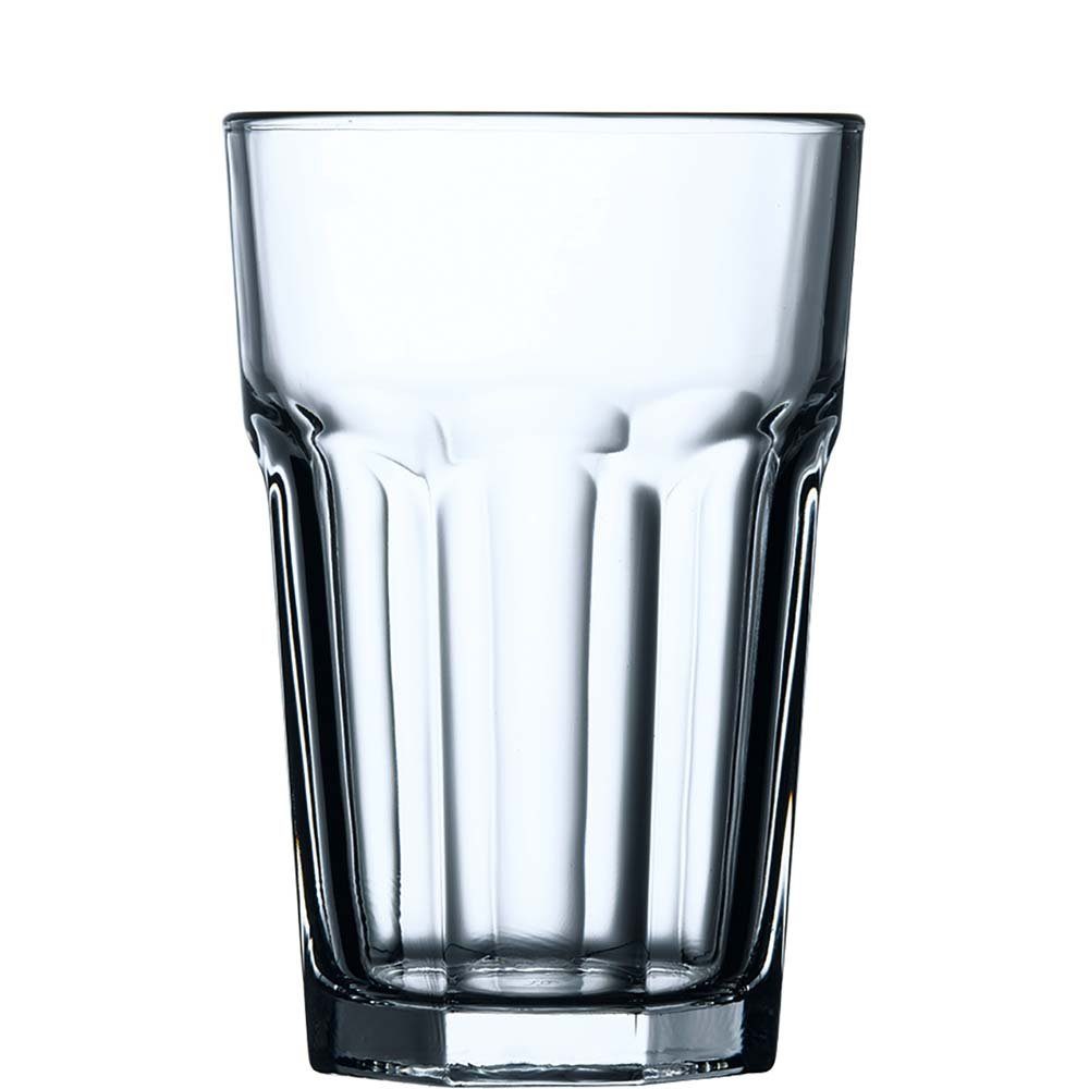 Pasabahce Longdrinkglas Casablanca, Glas gehärtet, Longdrink stapelbar 421ml Glas gehärtet transparent 12 Stück