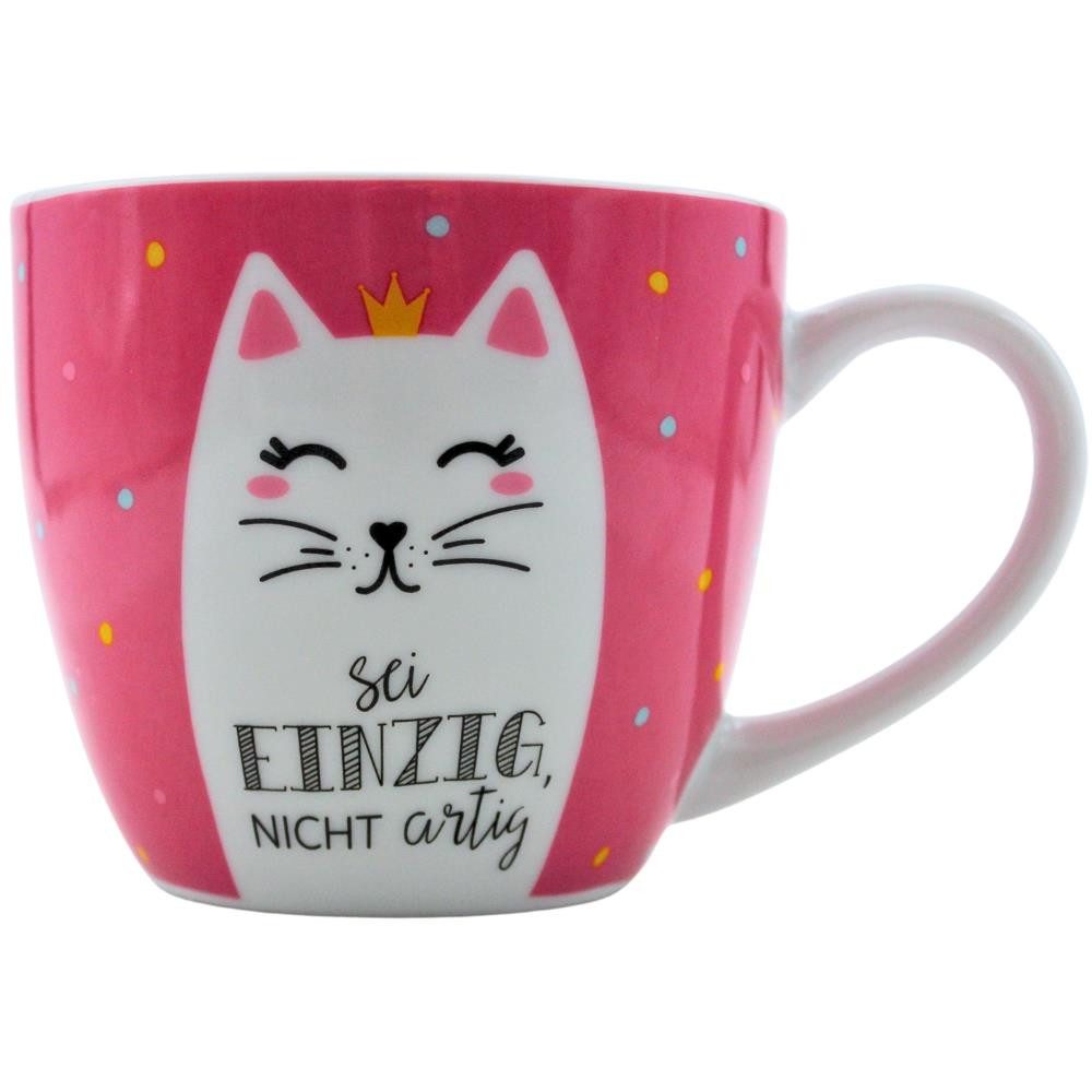 Dekohelden24 Tasse Maxi-XXL Kaffeebecher/Tasse aus Porzellan, XXL Kaffeepot, 1-tlg., Porzellan, Spülmaschinengeeignet.