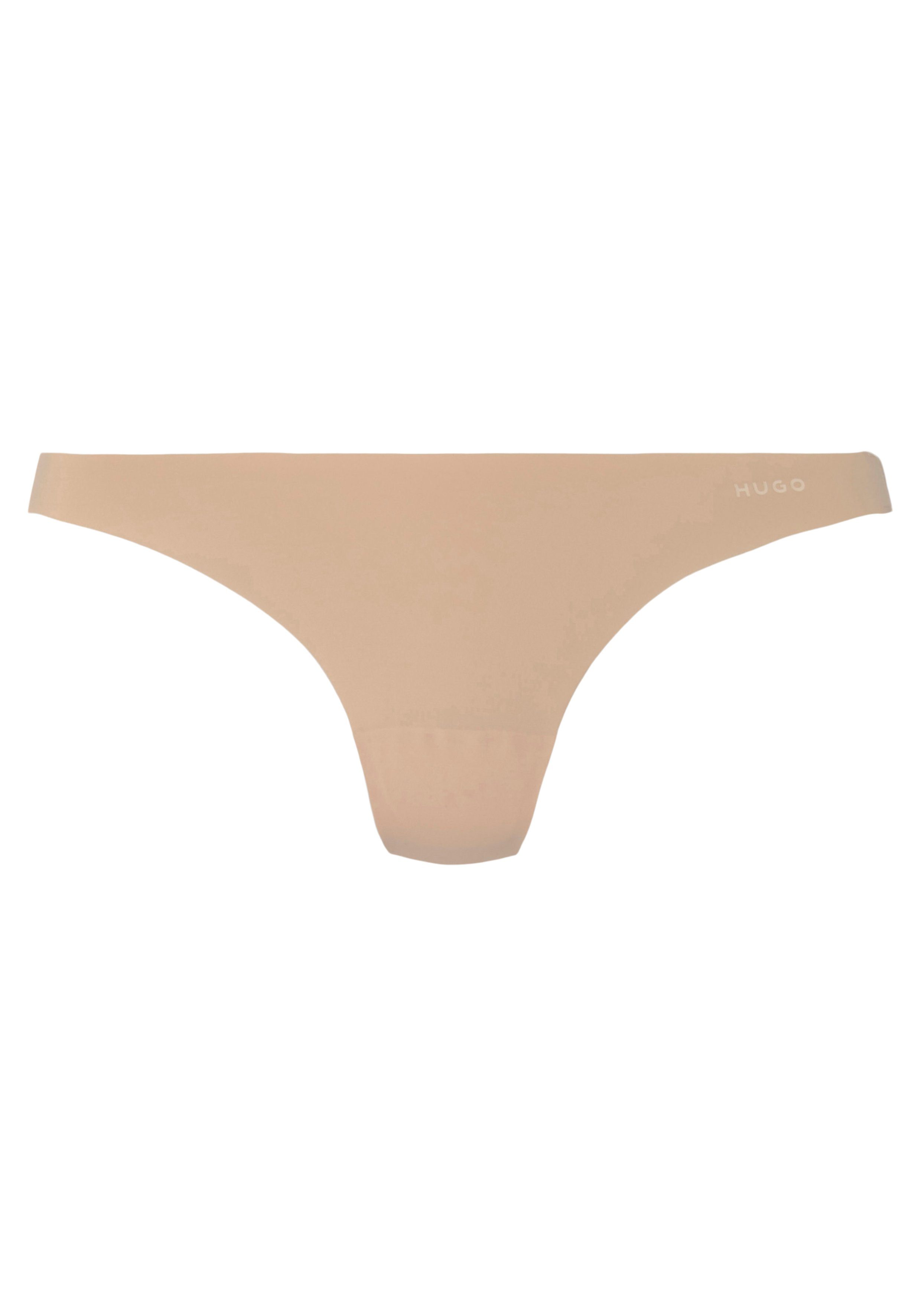 Light_Beige Markenlabel (Packung) HUGO C.CUT TRIPLET String THONG mit