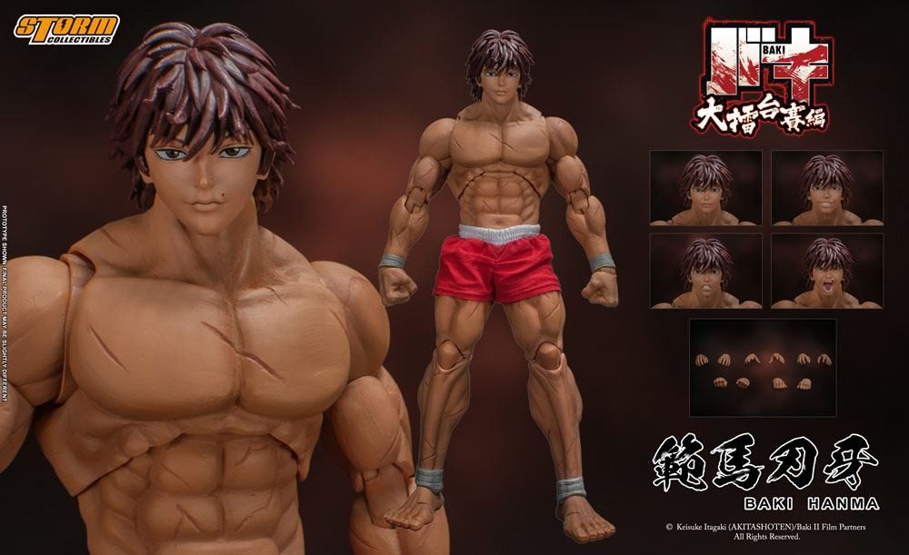 Storm Collectibles Actionfigur Storm Collectibles Baki 1/12 Baki Hanma 18 cm Actionfigur