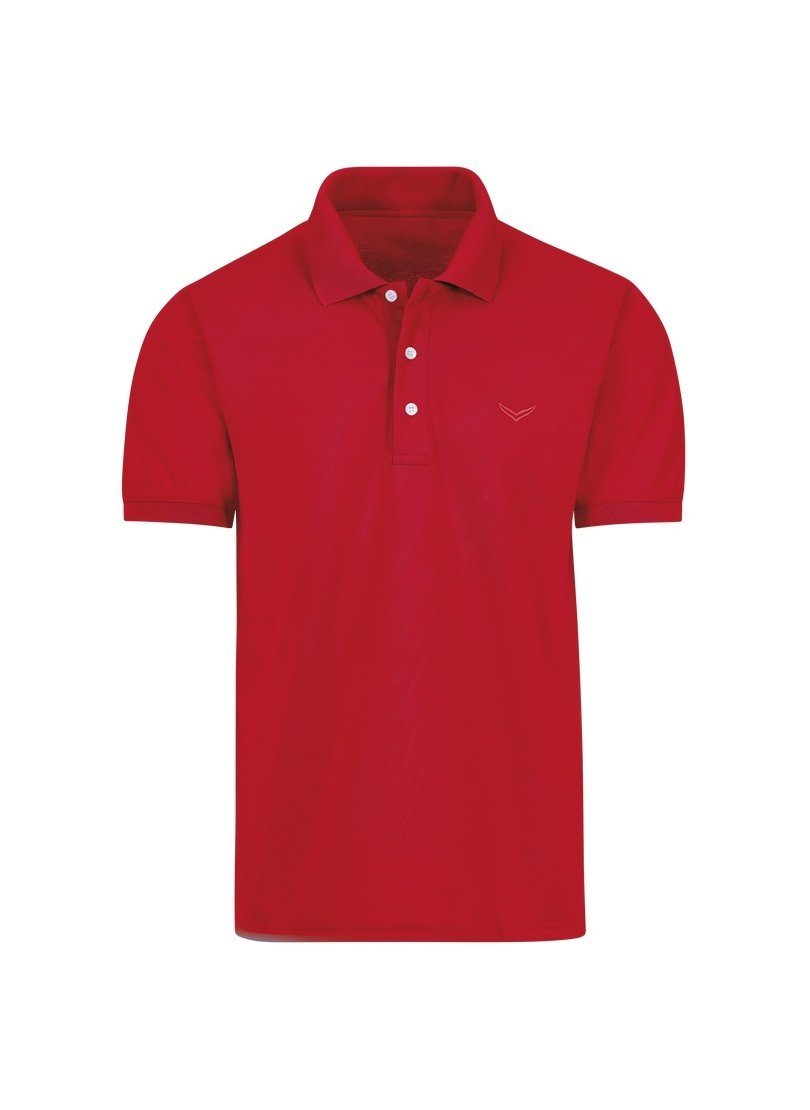 TRIGEMA Piqué-Qualität Trigema kirsch Poloshirt in Poloshirt