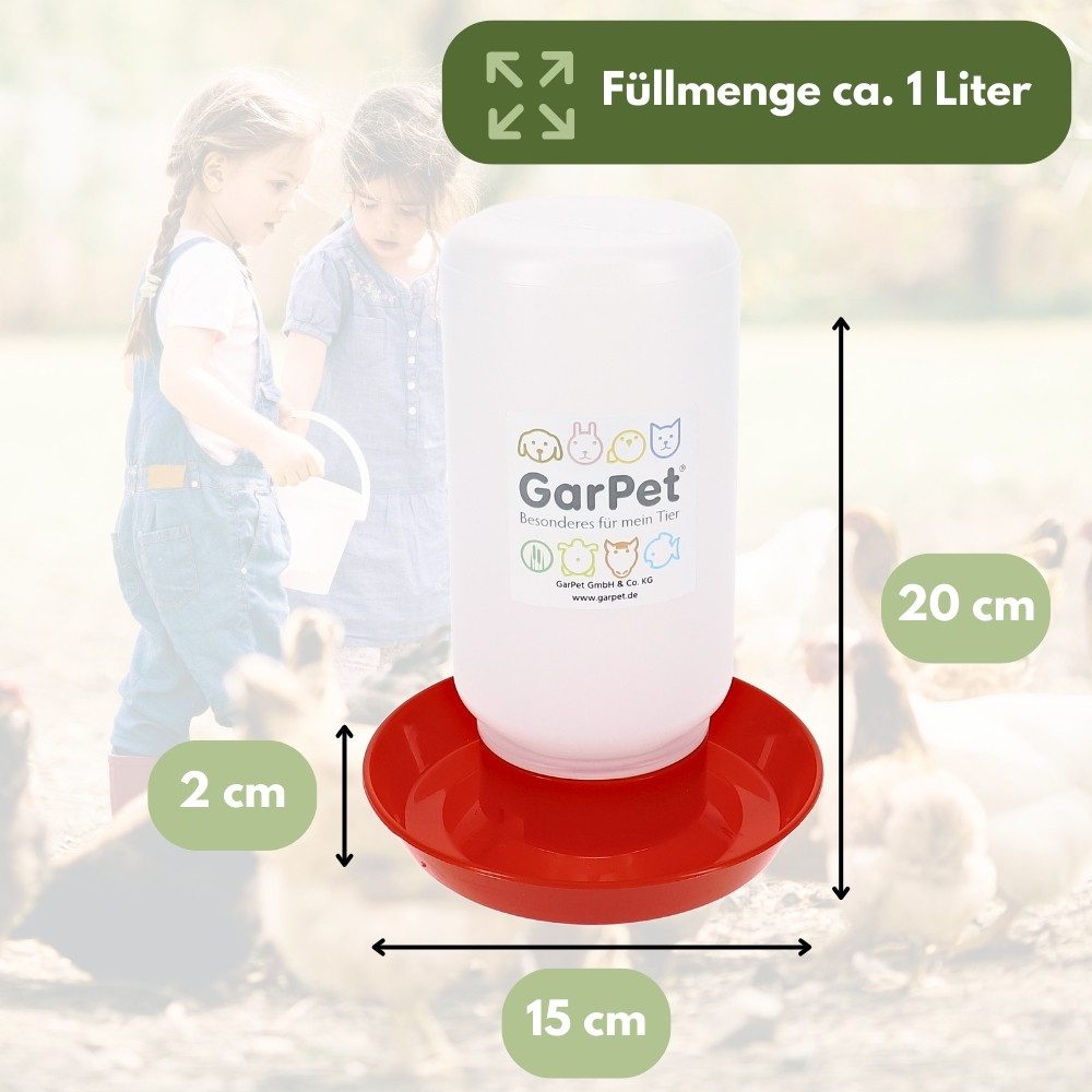GarPet Wasserspender Hühnertränke Geflügeltränke automatisch Hühner günstig online kaufen