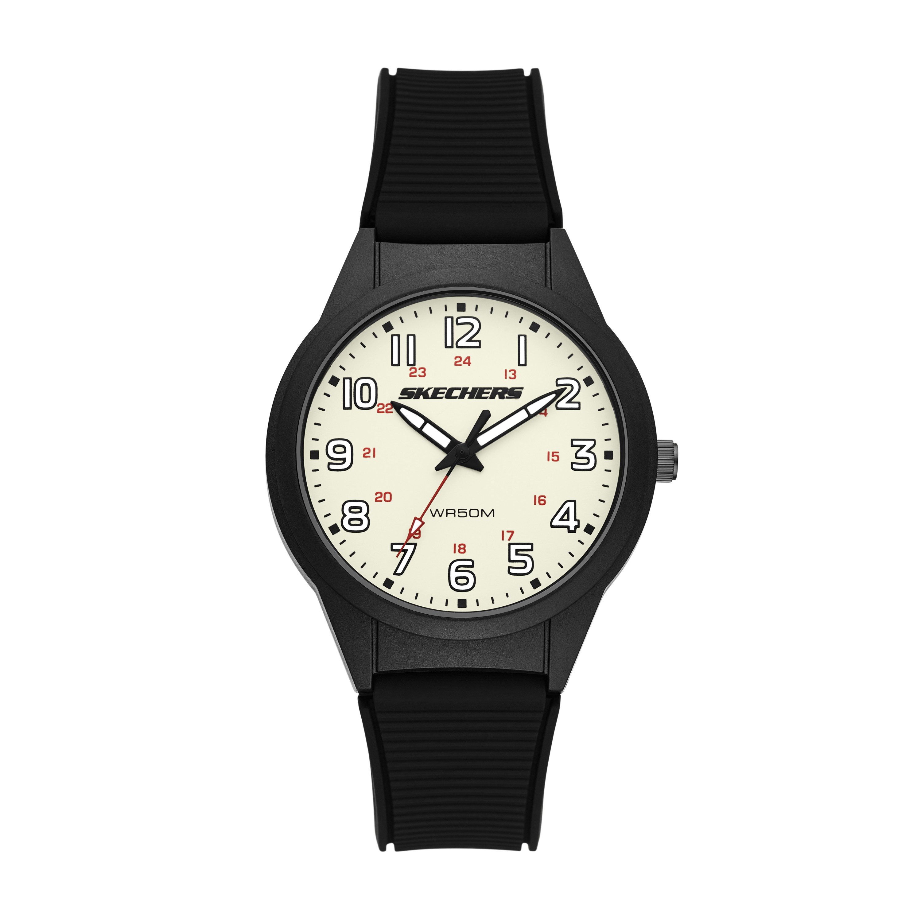 Skechers Quarzuhr Hillview SR5312, Armbanduhr, Silikonarmband, analog