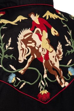 KingKerosin Langarmhemd mit hochwertigen Stickereien