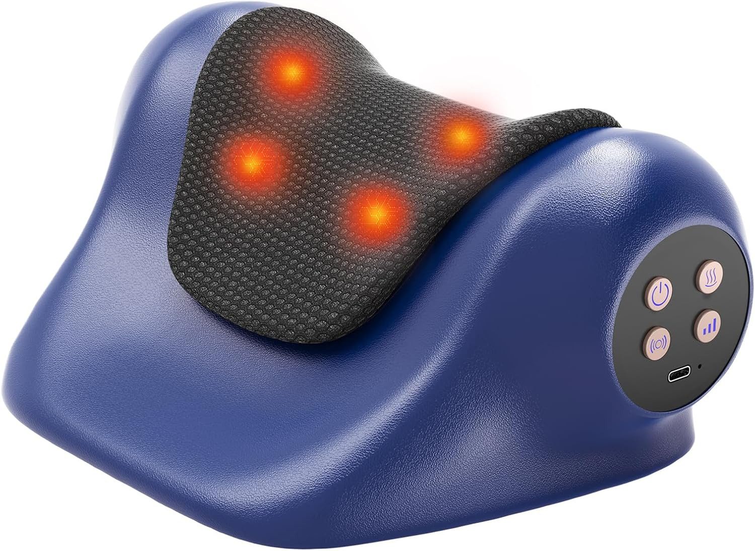 Vivitar Nacken-Massagegerät Elektrische & Nackenstrecker mit Wärmefunktion, wiederaufladbarer, 3 Dehnungsmodi, 3 Vibrationsmodi, 3 Temperatureinstellungen, kabellos, Nackenentspanner mit Fernbedienung, Wärmefunktion, Massagegerät für Nacken und Schultern für Büro, zu Hause, auf Reisen