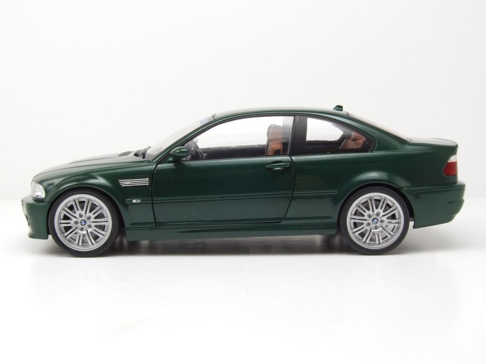 Solido Modellauto BMW M3 E46 Coupe 2000 dunkelgrün, Maßstab 1:18