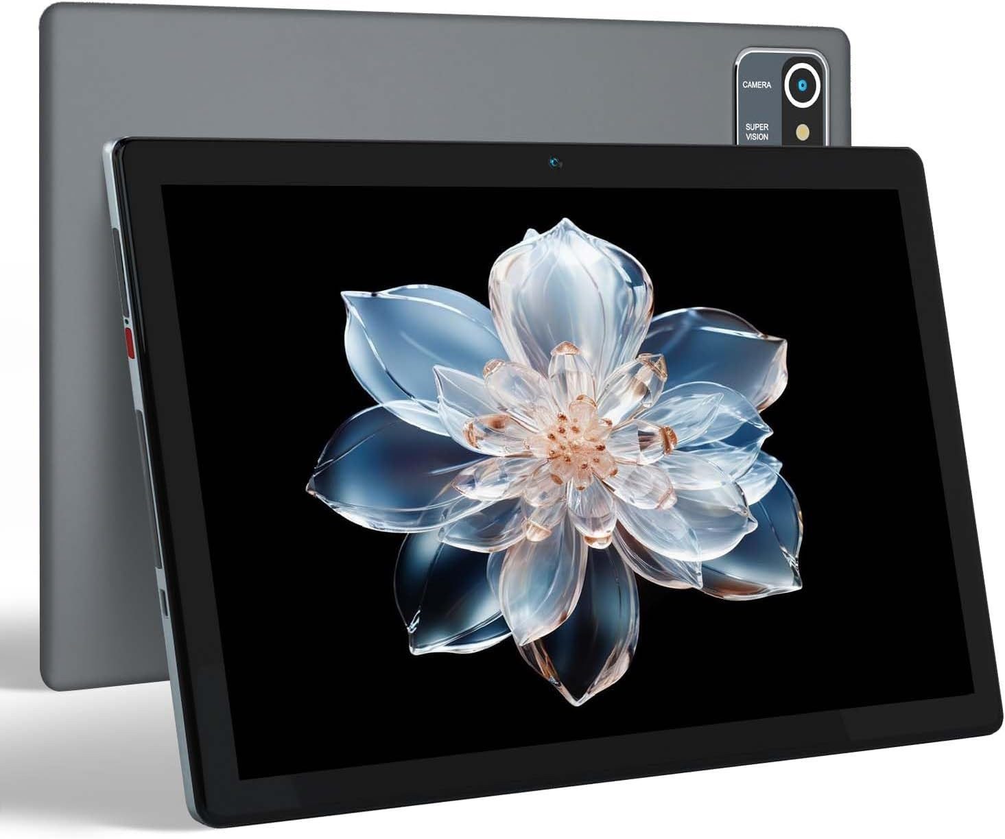 Yicty Quad Core Flash 1280x800 IPS Touchscreen Tablet (10", 32 GB, Android 12, 2 MP+5 MP Dual-Kameras und Lautsprecher 5000 mAh Akku)