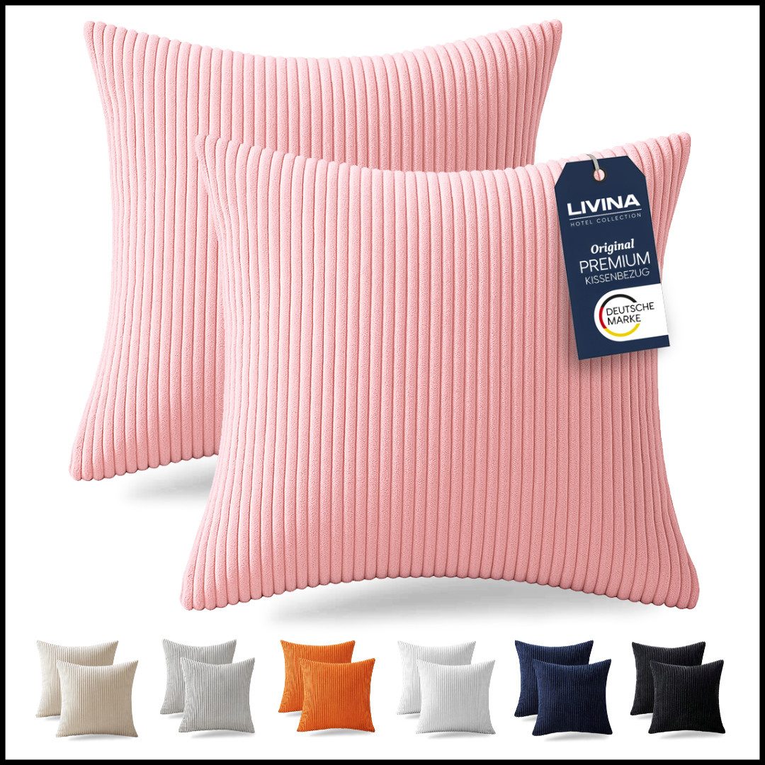 LIVINA HOME Kissenbezug Premium Kissenbezüge, Dekokissen Couchkissen Sofaki günstig online kaufen
